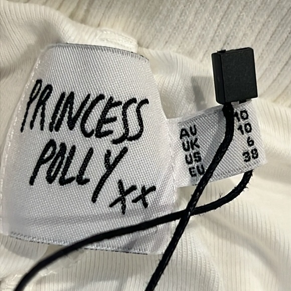 NWT Princess Polly White Emberia Skort with Green Accent US Size 6 - Picture 3 of 13